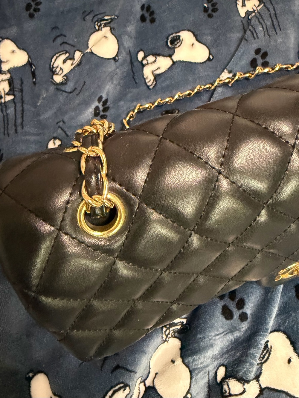 Channel Black and Gold Purse - Picture 3 of 10